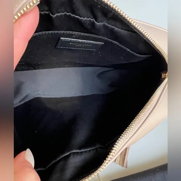 Saint Laurent Lou Medium YSL Quilted Camera Crossbody Bag with Pocket - Picture 7 of 10